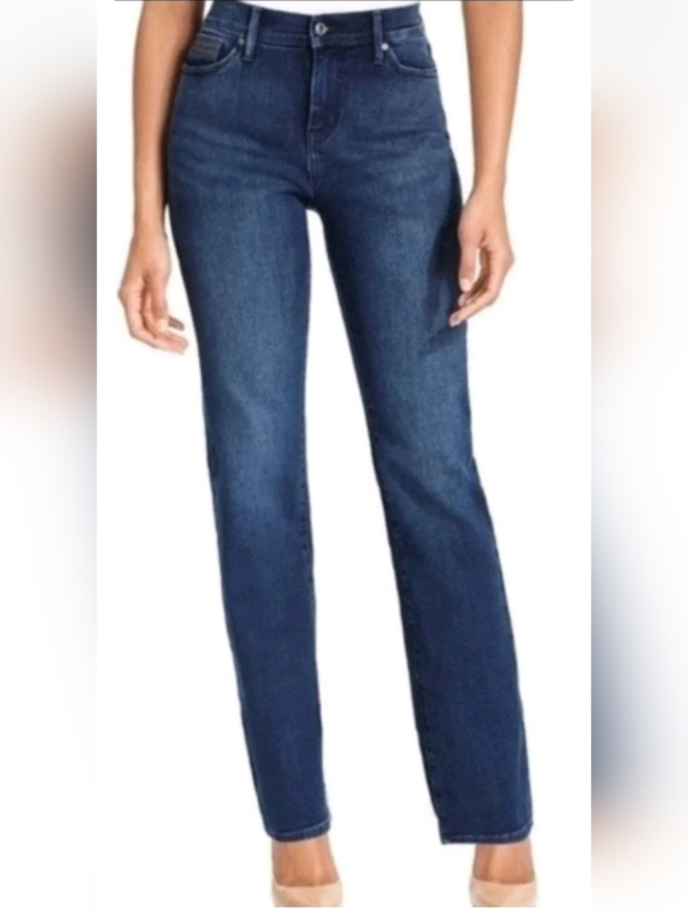 Y2k Levi's Perfectly Slimming Straight Leg 512 Jeans Pocket Accent Dark Wash 12